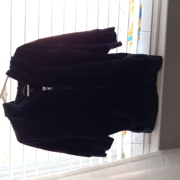 Moda International Black Hooded Zip Up - Picture 3 of 3